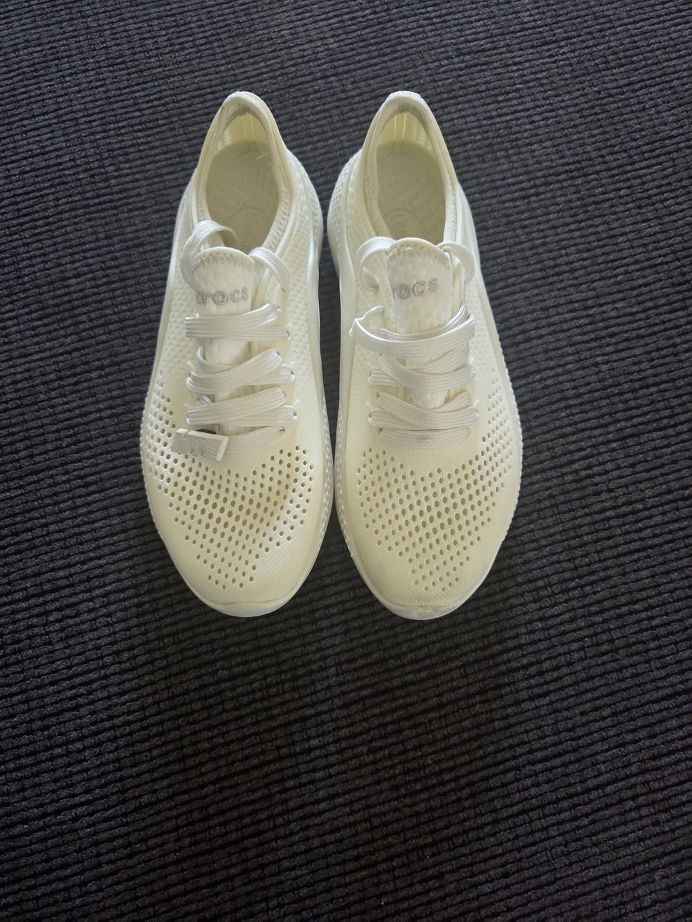 CROCS Women’s White Slip-On Perforated Sneakers